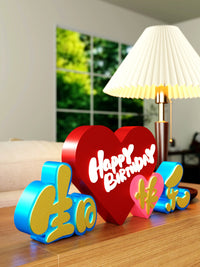 3D "Happy Birthday" Tabletop Ornament for Parties and Gifts