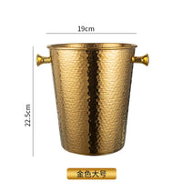 Octagonal Stainless Steel Ice Bucket for KTV Parties and Home Bar, Champagne and Wine Chiller