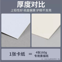Schiller 600g Thickened Acrylic Paper Canvas Texture Cardboard for Art Painting
