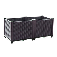 Thickened Plastic Outdoor Garden Planter Box for Vegetables and Flowers
