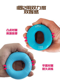 Silicone Grip Strength Trainer Ring for Hand, Wrist, and Finger Exercise, Rehabilitation, and Stress Relief