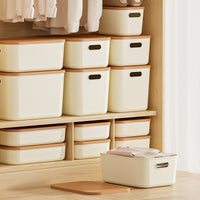 Desktop Storage Box with Lid for Snacks Toys Sundries Cosmetics