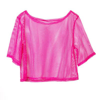 1980s Fishnet Tank Top Set for Party Wear