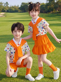 Kids' Academy Style Sports Uniform Set for School Events and Performances