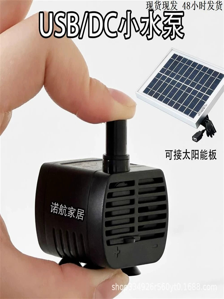 Mini Solar-Powered Aquarium Filter Oxygenator & Water Pump for Small Fish Tanks and Fountains