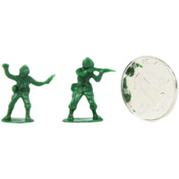 1:72 Scale Plastic Army Men Figures, 200-Piece Set for Sand Table Military Dioramas