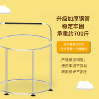 Kids' Indoor/Outdoor Trampoline with Handlebar for Exercise and Coordination