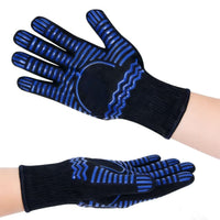 Heat Resistant Silicone Oven Mitts for Kitchen Baking and BBQ