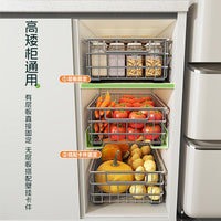 Stainless Steel Pull-Out Under-Sink Cabinet Organizer for Pots and Spices