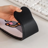Cartoon Capybara/M-Fish Memory Foam Wrist Rest Mouse Pad & Keyboard Wrist Rest Set for Office/Gaming
