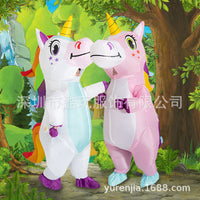 Adult Inflatable Unicorn Costume for Halloween, Parties, and Festivals
