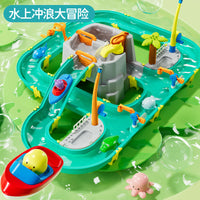 Water Park Adventure Playset Indoor Outdoor Water Play Toy Educational Fishing Game
