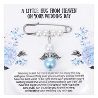 Pearl Angel Wing Brooch Pin for Weddings and Anniversaries