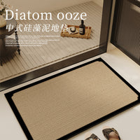 Diatomaceous Earth Bath Mat Non-Slip Absorbent for Bathroom and Toilet