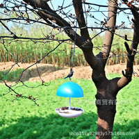Mushroom Head Outdoor Bird Feeder for Garden & Yard, Rainproof Hanging Wild Bird Feeder