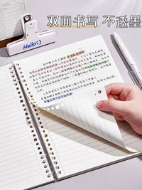 A5/B5 Detachable Coil Notebook Set for Students and Office, Lined/Grid Pages