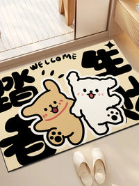 Diatomaceous Earth Bath Mat Non-Slip Absorbent Soft Pad for Bathroom Kitchen Toilet Entryway