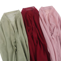 Chiffon Instant Hijab with Matching Elastic Underscarf and Magnetic Clasp