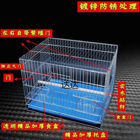 Large Galvanized Bird Cage for Parrots, Mynahs, and Peonies - Thickened Breeding Aviary