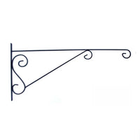 Wrought Iron Wall-Mounted Planter Hook for Outdoor Balcony Hanging Baskets and Bird Cages