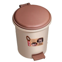 Foot Pedal Trash Can with Lid for Kitchen, Bedroom, Bathroom, Living Room - 12L