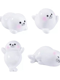 Miniature Seal Ocean Animal Figurines for Micro Landscape and Aquarium Decor