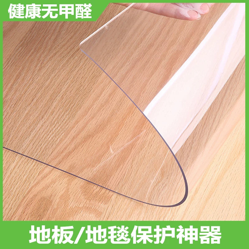 Hard Floor Chair Mat for Office and Home, Odorless Transparent PVC Floor Protector for Wood Floors
