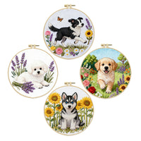 Dog Series Cross Stitch Kit with English Instructions