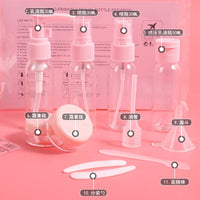 Travel Bottle Set Portable Refillable Spray Bottles for Cosmetics and Skincare
