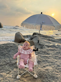 Kids' Portable Folding Outdoor Chair with Optional Sun Umbrella for Camping, Beach & Travel