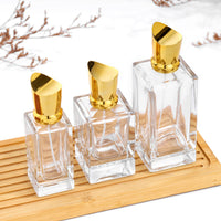 Refillable Clear Glass Perfume Atomizer Bottle for Travel and Skincare