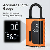 Portable Car Tire Inflator with Power Bank Function