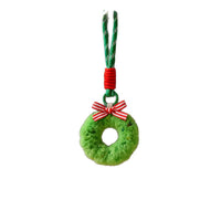 Christmas Santa Claus Plush Doll Keychain Bag Charm for Women and Girls