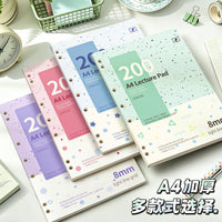Four Seasons Detachable Loose-Leaf Notebook with Removable Cover, A4 Thin Crisp Learning Journal