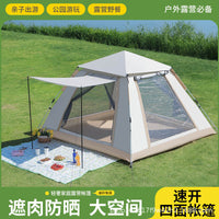 Automatic Pop-Up 3-4 Person Camping Tent with UV Protection for Outdoor Picnic Travel