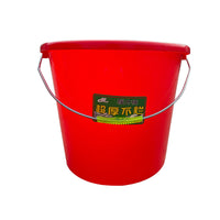 Plastic Portable Bucket with Metal Handle for Household Cleaning, Car Washing, and Laundry
