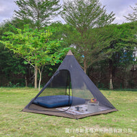 Stoic Outdoor Pyramid Tent with Chimney Vent, Snow Skirt, Blackout Coating, Double Layer, Aluminum Pole for Camping