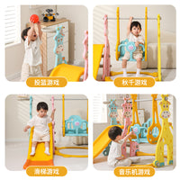 Kids Indoor Slide and Swing Set Toddler Play Toy