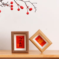 Creative Mini Instant Camera Wooden Photo Frame Desktop Ornament Calligraphy Art Decor