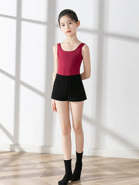Girls' Ballet Dance Leotard and Shorts Set for Practice and Performance