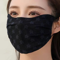 Summer Thin Lace Sun Protection Mask for Women - Breathable Mesh Face Cover