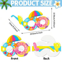 Hawaiian Party Novelty Paper Glasses Photo Booth Props