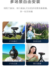 Motorcycle Riding Outdoor Thumb Sports Camera with Super HD Night Vision and Chest Mount