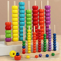 Montessori Rainbow Stacking Rings Educational Toy for Babies and Toddlers