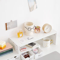 Desktop Monitor Stand with Storage Organizer for Home Office