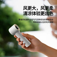 Portable USB Rechargeable Handheld Fan with Digital Display and 100-Speed Adjustment