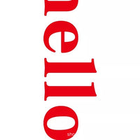 Hello Letter Acrylic 3D Wall Decal for Living Room Bathroom Dorm Decor