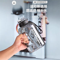 Large Capacity Sports Water Bottle with Straw and Handle, Leakproof Tritan Hydration Jug for Gym and Outdoor Activities
