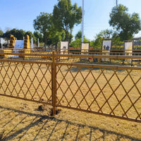 Stainless Steel Bamboo-Look Garden Fence for Rural Landscapes and Parks