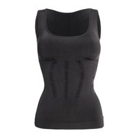 Women's Seamless Shapewear Camisole with Built-in Bra Tummy Control Tank Top